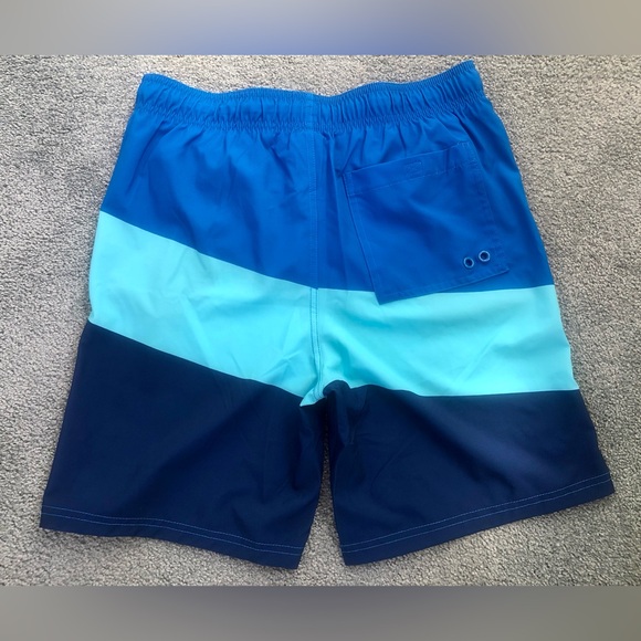 NEW Roots Boys XXL 18-20 Mens XS blue navy swim trunks board shorts boxers UPF40 - Picture 5 of 6